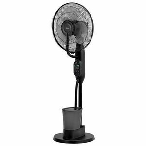 Ventilator cu pulverizare Teesa TSA8067, 3 viteze, 3 setari volum de ceata, Temporizator, Oscilatie automata, 5 Roti de transport (Negru) imagine