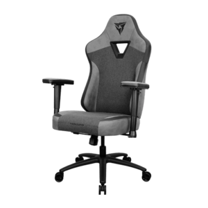 Scaun Gaming Ergonomic ThunderX3 EAZE LOFT, Max 125 kg, Cotiere 2D, Suport lombar si gat din spuma, Mecanism SYNC4 (Negru) imagine