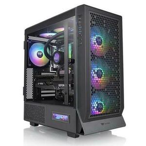 Carcasa Thermaltake Ceres 500, Tempered Glass, aRGB, Middle Tower, fara sursa, ATX (Negru) imagine