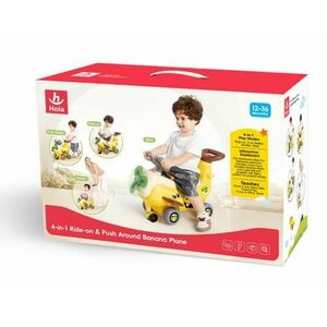 Avion Interactiv 4 In 1 Ride On Si Maner De Impingere Banana imagine