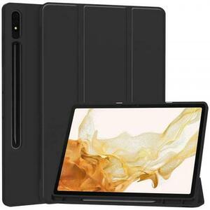 Husa pentru Samsung Galaxy Tab S8+ / Tab S7+, Techsuit, Flex Trifold (Negru) imagine