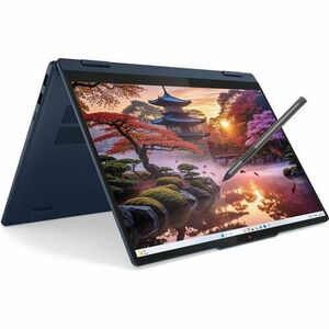 Laptop 2in1 Lenovo IdeaPad 5 14AKP10 (Procesor AMD Ryzen™ Al 7 350 (16M Cache, up to 5.00 GHz) 14inch WUXGA OLED Touch, 24GB LPDDR5X, 1TB SSD, AMD Radeon 860M Graphics, Albastru) imagine