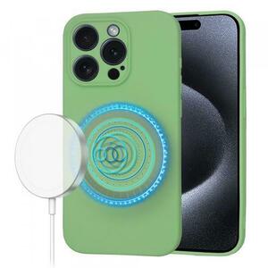 Husa MagSafe pentru Apple iPhone 15 Pro, Techsuit, SoftFlex, Verde imagine