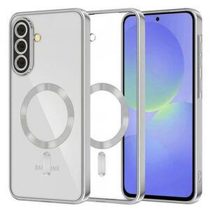 Husa MagSafe pentru Samsung Galaxy A56 A566 / A36 A366, Techsuit, Luxury Crystal, Argintie imagine