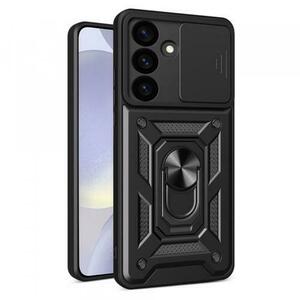 Husa pentru Samsung Galaxy S24 S921, Techsuit, CamShield, Neagra imagine