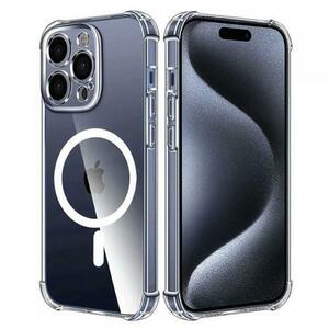 Husa MagSafe pentru Apple iPhone 15 Pro, Techsuit, Shockproof, Transparenta imagine
