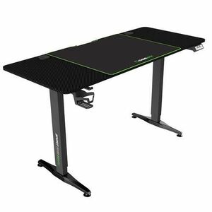 Birou Gaming Gamemax D140 Carbon, Reglaj electric (Negru) imagine