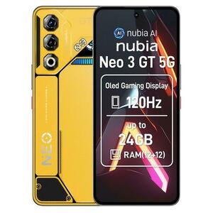 Telefon Mobil ZTE nubia Neo 3 GT, Procesor Unisoc T9100 Octa-Core, OLED Capacitive touchscreen 6.8inch, 12GB RAM, 256GB Flash, Camera, 5G, Wi-Fi, Dual Sim, Android (Galben) imagine