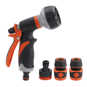 Set pistol irigat gradina 8 moduri VERDE + mufa rapida 1/2+3/4+ 1 conector MX1003 imagine