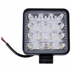 UB Proiector PATRAT 16 led 12v-24v 48w lumina alba 6000k Slim LY imagine