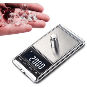 UB Mini cantar portabil pentru bijuterii cu ecran LCD AB J166 Gri imagine