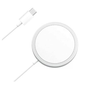 Incarcator magnetic wireless MagSafe 15W alb imagine
