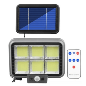 Proiector solar 294LED 50W senzor de miscare HS 8022 telecomanda 3 moduri de iluminare 6 casete imagine