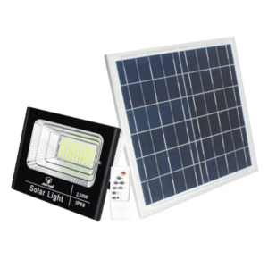 Proiector cu panou solar 150W si telecomanda BJ150W imagine