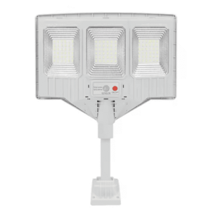 Lampa solara stradala cu telecomanda JG 703 cu 3 casete 108 LED 6000K senzor de miscare 100W imagine