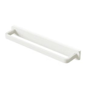 Suport autoadeziv pentru prosop retractabil 26.4 x 3 x 5.5 cm alb imagine