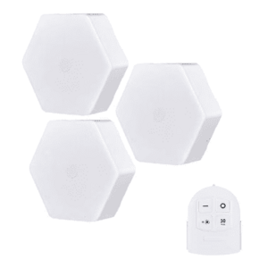 Set 3 spoturi hexagonale LED cu telecomanda imagine