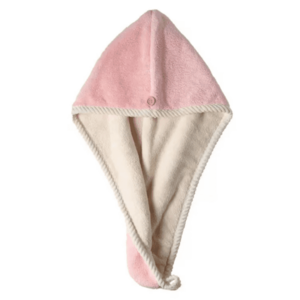 Prosop turban cu nasture pentru uscare par ROZ imagine
