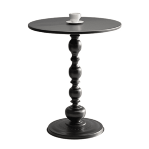 Masuta rotunda pentru cafea fier 52 x 38 cm NEGRU imagine