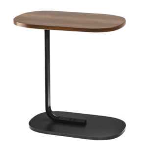 Masuta dreptunghiulara pentru cafea 45x60x30cm natur cu negru imagine