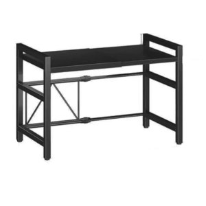 Raft extensibil pentru bucatarie polita ajustabila pe inaltime NEGRU imagine