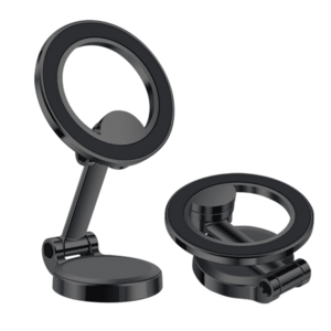 Suport magnetic auto rotativ la 360 grade cu baza rotunda pliabil imagine