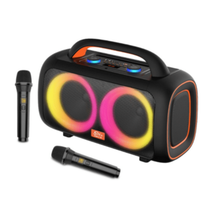 Boxa portabila karaoke ZQS L19 cu Bluetooth si 2 microfoane imagine