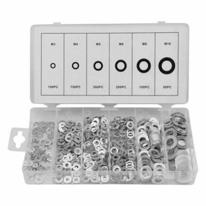 Kit 900 de garnituri plate din otel A3, include 6 dimensiuni diferite: M3 M4 M5 M6 M7 M8 M10 imagine