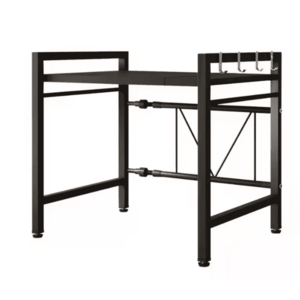 Raft metalic cuptor cu microunde etajera ajustabila Metal 4 Carlige imagine
