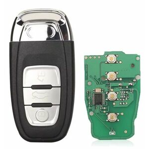 Cheie auto completa si programabila Techstar, compatibila cu Audi A4, A5, A6, A7, A8, Q5, S4, S5, RS4, RS5 – 433MHz, chip 754C/754G, lama retractabila imagine