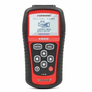 Resigilat Instrument de scanare si diagnosticare auto, KONNWEI KW808, OBD2, Display 2.8 inch, citirea și ștergerea codurilor de eroare a motorului, vizualizarea pregătirii I/M, preluarea informațiilor autovehiculului, testul senzorului O2 imagine