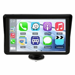 Resigilat Sistem Multimedia Techstar® Apple Carplay/Android 7094P, Ecran Tactil, 7 Inch 1080P Full HD, Bluetooth, Mirror Link/Card TF/USB/AUX, Negru imagine