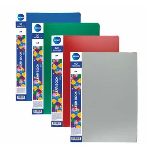 Dosar din plastic Centrum, format A4, 60 file, diverse culori imagine