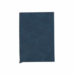 Agenda nedatata format A5, 112 file, coperta catifelata albastru petrol imagine