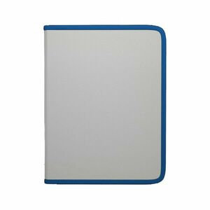Mapa Plastic ErichKrause A5+ Glance Clear, inchidere cu fermoar, PP, gri/albastra imagine