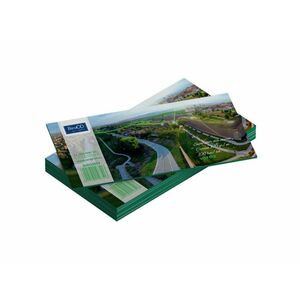 Separator documente biblioraft, 160 g/mp, 105X240 mm, set 100 buc, verde imagine
