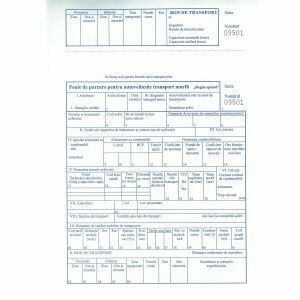 Foaie de parcurs pentru marfa, A4, 100 file, tipar fata-verso, 60 g/mp imagine