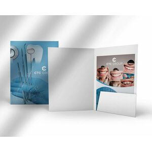 Mapa A4 cu buzunar interior, fata color, carton premium de 350 grame imagine