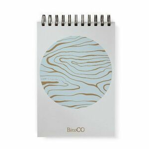 Carnetel notite, A7, liniatura aritmetica, cu spirala, 60 g/mp, 50 file, carton mat imagine