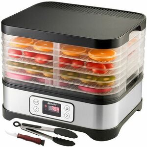 Deshidrator legume si fructe, 5 tavi, 10 litri, programator 24 ore, temperatura 35-70 grade Celsius imagine