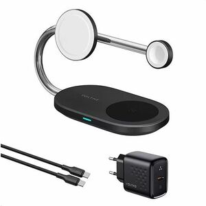 Voltme MagPak 3-IN-1 Series Qi2 + MFI (negru) imagine