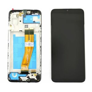 Display Samsung A03 A035 OEM cu rama VARIANTA SCURTA CU STICLA 160mm imagine