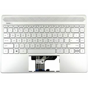 Tastatura HP Elitebook 745 G7 Neagra cu Palmrest argintiu iluminata backlit imagine