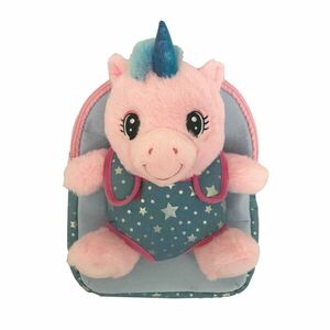 Ghiozdan gradinita, plus Unicorn detasabil, compartiment buretat, inchidere cu fermoar, bretele reglabile, poliester imagine