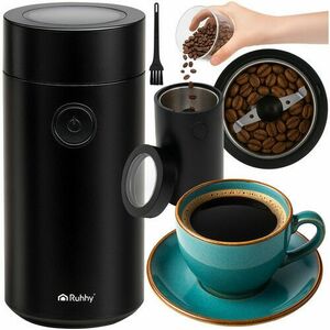 Rasnita electrica de cafea, 2 lame, capac transparent, 150W, cablu alimentare 75 cm, negru imagine