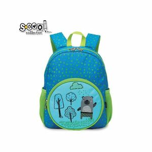 Ghiozdan gradinita BEAR, 1 compartiment mare, elemente reflectorizante, 2 compartimente pentru sticla, 31 cm imagine