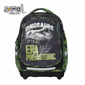 Ghiozdan anatomic DINO, bretele intarite, maner, 3 compartimente, 38x39x19.5 cm imagine