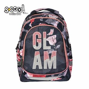 Ghiozdan clasele primare, LIGHT GLAM, compartimente cu fermoar, spate si bretele buretate, 41x28x21 cm imagine