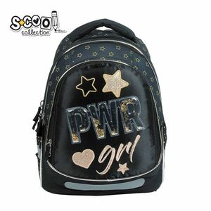 Ghiozdan model LIGHT PWR GIRL, clasele primare, fermoar inchidere, sclipici/helograma, 41x28x21 cm imagine