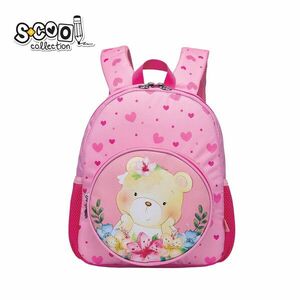 Ghiozdan gradinita, imprimeu usulet, 2 buzunare laterale, bretele reglabile, 31 cm, roz imagine